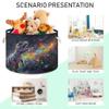 UMIRIKO Dinosaur Dino Tyrannosaurus Rex Space Toy Storage Bin for Kids Dog Toy Storage Basket Round Canvas Organizer Basket Toy Hamper Laundry Hamper S0401294 view 4