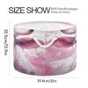 UMIRIKO Pink Cow Animal Toy Storage Bin for Kids Dog Toy Storage Basket Round Canvas Organizer Basket Toy Hamper Laundry Hamper S0403557 view 2