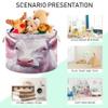 UMIRIKO Pink Cow Animal Toy Storage Bin for Kids Dog Toy Storage Basket Round Canvas Organizer Basket Toy Hamper Laundry Hamper S0403557 view 4