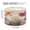 UMIRIKO Pig Flowers Animal Toy Storage Bin for Kids Dog Toy Storage Basket Round Canvas Organizer Basket Toy Hamper Laundry Hamper S0404524 view 2