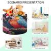 UMIRIKO Parrot Bird Flowers Toy Storage Bin for Kids Dog Toy Storage Basket Round Canvas Organizer Basket Toy Hamper Laundry Hamper S0404079 view 4