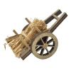 Yiju 1:12 Scale Miniature Firewood Cart Model Diorama Layout Ornament Miniature Outdoor Scenes Craft Collection Dollhouse Decor view 2