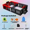Portable Inflatable Sports Court Inflatable Soccer & Basketball & Volleyball Field 3-in-1 Multiple Sport Game with Blower for Birthday/School Playground/Family/Team Games view 2