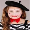 Fun Costumes Girl's Curious Mime Costume | Striped Imitator Outfit for Halloween & Parties Large view 3