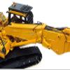 PC450LC Excavator Short Boom with Bucket Yellow 1/50 Diecast Model by Universal Hobbies UH8004 view 2