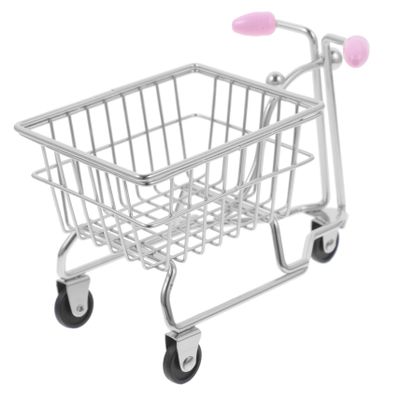 VOSAREA Shopping Cart Makeup Sponge Holder Decorative Stand for Beauty Powder Stylish Organizer for Desk Bedroom Living Room and Office for Birthdays and Festivals