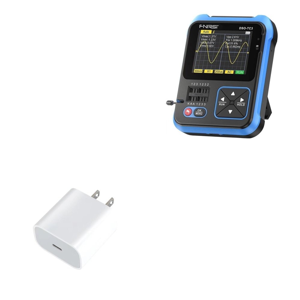 BoxWave Charger Compatible with FNIRSI DSO-TC3 - PD GAN miniCube (30W), 30W Tiny PD GAN Type-C Wall Charger - Winter White