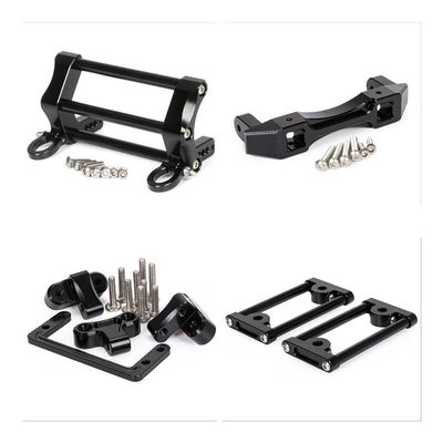 YaKaBui LCG Chassis Kit V2 Carbon Fiber Frame Rail with Gearbox for 1/10 RC Crawler SCX10 Capra TRX4 - Lower Center of Gravity DIY Parts (Color : 4 in 1 Braces B)