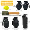 6pcs Toy-Hand Grenade for CS Battle Game, with 100 Foam Ammo Tactical CS-Grenade Toy, 4pcs Pull Ring Grenade Toys & 2 pcs Hand Grenades for Age 14 Years Old and up view 2