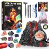 Woumserta Volcano Dig Kit - 10 Rocks Excavation Kit, Gemstone Rocks for Kids, Fossil Volcano Toys Dig Kits for Rocks Collection, Volcano Toys for Boys Girls 6 and up Year Old Birthday Gifts view 1