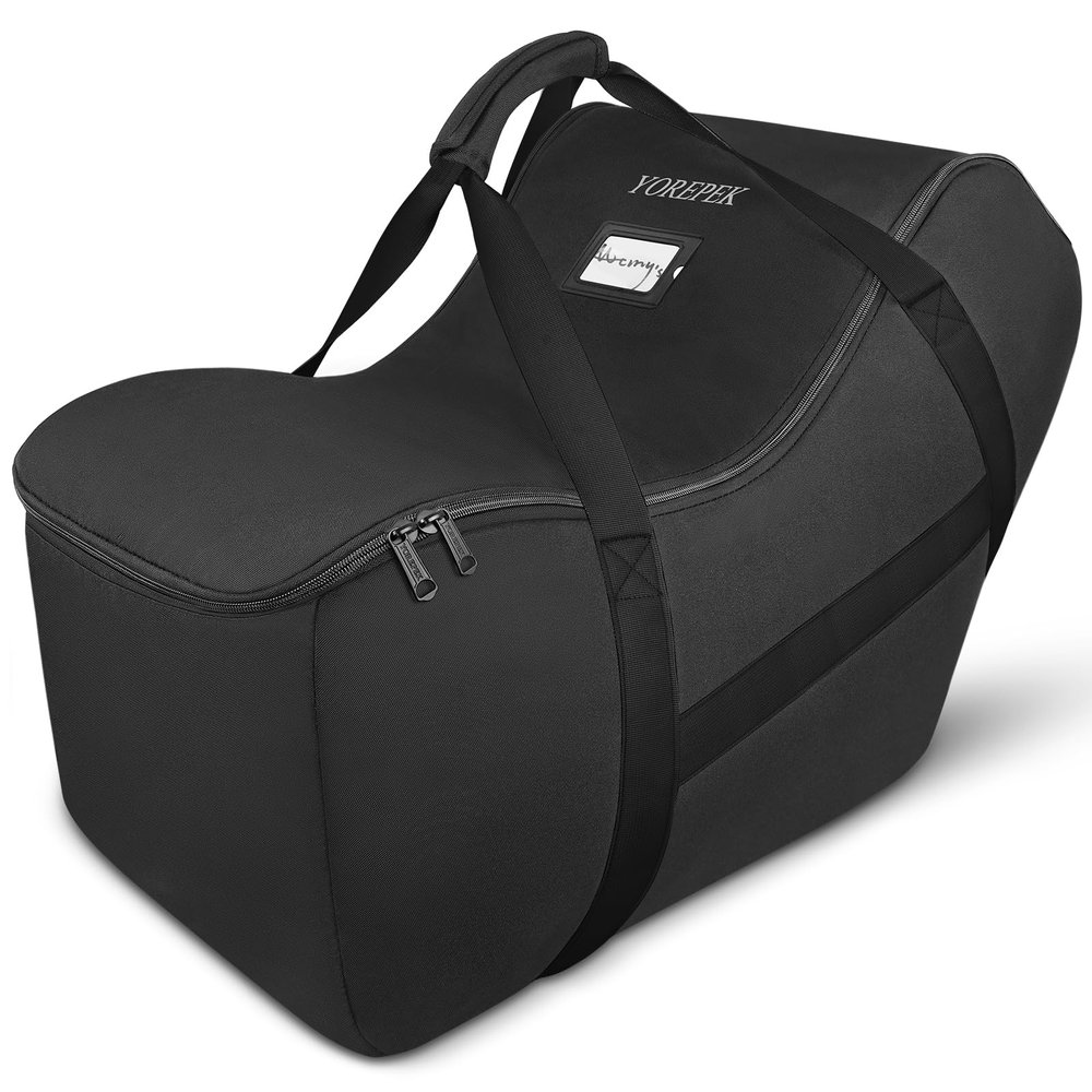 YOREPEK Infant Car Seat Travel Bag Compatible with Nuna Pipa Car Seat and Base, Fits for Doona Car Seat without Base, Padded Carseat Cover for Airplane Travel, Car Seat Bags for Air Travel, All Black