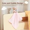 Baby Doll Blankets & Plush Teddy Bear Rattle - Perfect Newborn Girl Essential, Crochet Baby Rattles, Security Blanket, and Sleeping Toys for Babies view 3