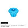 MECCANIXITY Aluminum RC Wheel Nut 17mmx4mm Hex Wheel Drive Hubs Adapter Nuts for 1/8 RC Model Car Team C Truck Off Road,4 Pack(Blue) view 4