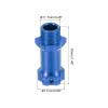 MECCANIXITY Wheel Hex Hub Adapter with Mount Cap Plug 17mm to 30mm Thicken Extension Conversion Wheel Hex Nut for 1/8 Remote Control Car Truck Tires (Blue) view 2