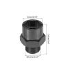 MECCANIXITY Wheel Hex Hub Adapter with M4 Threaded Axle,12mm to 17mm Thickening Extension Conversion Nuts for 1/10 Car Upgrade 1/8 Car Tires (Black) view 2
