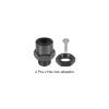 MECCANIXITY Wheel Hex Hub Adapter with M4 Threaded Axle,12mm to 17mm Thickening Extension Conversion Nuts for 1/10 Car Upgrade 1/8 Car Tires (Black) view 3