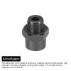MECCANIXITY Wheel Hex Hub Adapter with M4 Threaded Axle,12mm to 17mm Thickening Extension Conversion Nuts for 1/10 Car Upgrade 1/8 Car Tires (Black) view 4