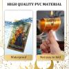 EGCUQ 78 Tarot Cards with Guide Book,Rider Waite Tarot Deck,Gold Foil Tarot Cards Deck for Beginners Waterproof and Durable view 3