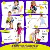 PUPU PIG Toddler Toys Cleaning Set, Kids Cleaning Toy Set, Pretend Play Home Cleaning Playset - Incl.Electric Toy Vacuum, Broom and Dustpan Set, Mop,Duster and More,Cleaning Tools Toys for Boys Girls view 3