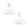 UBMOM Anti-Colic Replacement Nipple Set, 2 Counts, M Level (3~6M), for UBMOM Bottles and Sippy Cups view 1