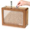 10000 Savings Challenge Box, Money Saver Box 10k Smash, Wooden Digital Save Piggy Bank for Adults Kids, Cash Vault Wooden Savings 10,000 Dollar, Caja De Ahorros, Cashbox Kakeibo view 1