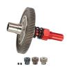 91T Slipper Gear Set Differential Upgrade Parts Metal Gear Assembly for Arrma Senton 1/10 RC Cars (Red) view 3