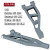 RCMYou Suspension A Arms Front Upper & Front Lower Upgrades Part for 1/8 Kraton/Outcast 6S BLX,Talion/Notorious 6S BLX,Aluminum Suspension A-Arm w/Pivot Balls Hops up,Titanium view 2
