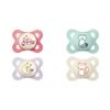 MAM Pacifiers Breastfed Baby Bundle: Night Glow 2 Pack and 2 Pack Original Matte for Boys and Girls 0-6 Months view 1