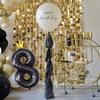 40 Inch Number 8 Crown Black Number Balloon, Black Big Conjoined Foil Helium Number Eight Jumbo Balloon for Boys Girls Women Men's Birthday Party or Anniversary Events Decorations view 4