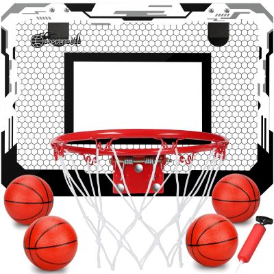 Umnodobn 6 Basketballs + Basletba Hoops Bundle Set