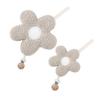 Baby Daisy Pacifier Clip Holder,Light and Soft Dummy Holder Binky Holder Handmade 2 Pack view 1