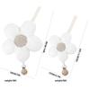 Baby Daisy Pacifier Clip Holder,Light and Soft Dummy Holder Binky Holder Handmade 2 Pack view 4