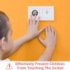 Child Proof Outlet Covers (12 Pack) Baby Safety Plug Covers Electrical Power Outlets Safety Caps Flowers Fox Wall Socket Protector view 4