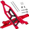 hopsupRC RC Carbon Fibre Front Lower Swing Arm Upgrades Part for 1/8 Kraton 6S BLX,Outcast 6S BLX,Notorious 6S BLX,Talion 6S BLX,Front Suspension Arms with Pivot Balls Hops up,Red(2PCS) view 1