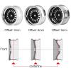 LAFEINA 4PCS/Set 64mm Rubber Tires & Plating Plastic Wheels Rims Replacement Part for 1/10 RC On-Road Touring Car Racing Car (Gold, Offset 3mm) view 4