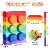 Hollowfly 20 Inches Large Piata for Birthday Party with a Blindfold and Bat Piata Birthday Party Decorations for Kids Anniversary Game Supplies(Building Block) view 2