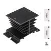 Weasch 5Pcs Single Phase Solid State Relay SSR Aluminum Heat Sink Dissipation Radiator Heatsinks Suitable for 10A-40A Relay (5) view 1