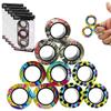 12Pcs Magnetic Rings Fidget Toys Spinner Set Easter Basket Stuffers for Kids Party Favors,Finger Magnet Rings Endless Hours of Fun ADHD Stress Relief Fidget Spinners for Birthday Adults view 1