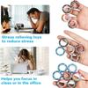 12Pcs Magnetic Rings Fidget Toys Spinner Set Easter Basket Stuffers for Kids Party Favors,Finger Magnet Rings Endless Hours of Fun ADHD Stress Relief Fidget Spinners for Birthday Adults view 3