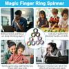 12Pcs Magnetic Rings Fidget Toys Spinner Set Easter Basket Stuffers for Kids Party Favors,Finger Magnet Rings Endless Hours of Fun ADHD Stress Relief Fidget Spinners for Birthday Adults view 4