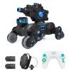 Dodoore RC Tank That Shoots, RC Stunt Car Shooting Water Bullets, Gesture Sensing Remote Control Tank with 360 Rotation, Spray, Light and Music, 2.4GHz 4WD RC Cars with 2 Batteries for Adults (Black) view 1