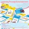 Spanish & English Talking Flash Cards for Toddler, Bilingual Flash Cards Learning Montessori Toys with 224 Sight Words, Speech Therapy Toys for Children Sensory Preschool Education view 2