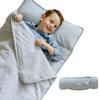 Bloomere Organic Toddler Nap Mat  100% Cotton Fabric Kids Sleeping Mat & Detachable Pillow  Sleeping Bag with Soft 1.5 Pad  Washable Nap Mat for Daycare, Preschool, & Sleepovers view 1