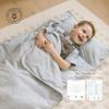 Bloomere Organic Toddler Nap Mat  100% Cotton Fabric Kids Sleeping Mat & Detachable Pillow  Sleeping Bag with Soft 1.5 Pad  Washable Nap Mat for Daycare, Preschool, & Sleepovers view 2