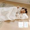 Bloomere Organic Toddler Nap Mat  100% Cotton Kids Washable Sleeping Mat & Detachable Pillow  Sleeping Bag with Soft 1.5 Pad  Ideal Nap Mat for Daycare, Preschool, & Sleepovers (Flower) view 2