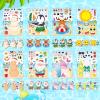 24 PCS Summer Stickers for Kids, July Christmas Make a Face Stickers, Make Your Own Mix and Match Sticker with Santa Claus, Reindeer, Penguin, Polar Bear and Snowman, Hawaii Tropical Beach Sticker view 4