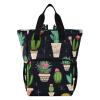 SPRIPORT Cactus Planter Black Diaper Bag Backpack for Baby Boys Girls Travel Tote with Stroller Straps & Bottle Storage Nappy Changing Bag for Baby Shower Gifts Moms Dads Traveling Shopping view 1