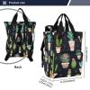 SPRIPORT Cactus Planter Black Diaper Bag Backpack for Baby Boys Girls Travel Tote with Stroller Straps & Bottle Storage Nappy Changing Bag for Baby Shower Gifts Moms Dads Traveling Shopping view 3