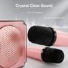 Karaoke Machine, Portable Speaker with Microphones, Birthday Family Party Gifts Toys for Kids Girls Boys 3 4 5 Year Old view 3
