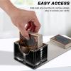 Mxfdegf Card Deck Box for MTG Cards,100+ Single Sleeved Cards Trading Card Deck Case,Strong Magnet Magic Gathering Deck Box,PU Leather Trading Card Storage Box for TCG,CCG,MTG Cards,Full Moon Change view 4